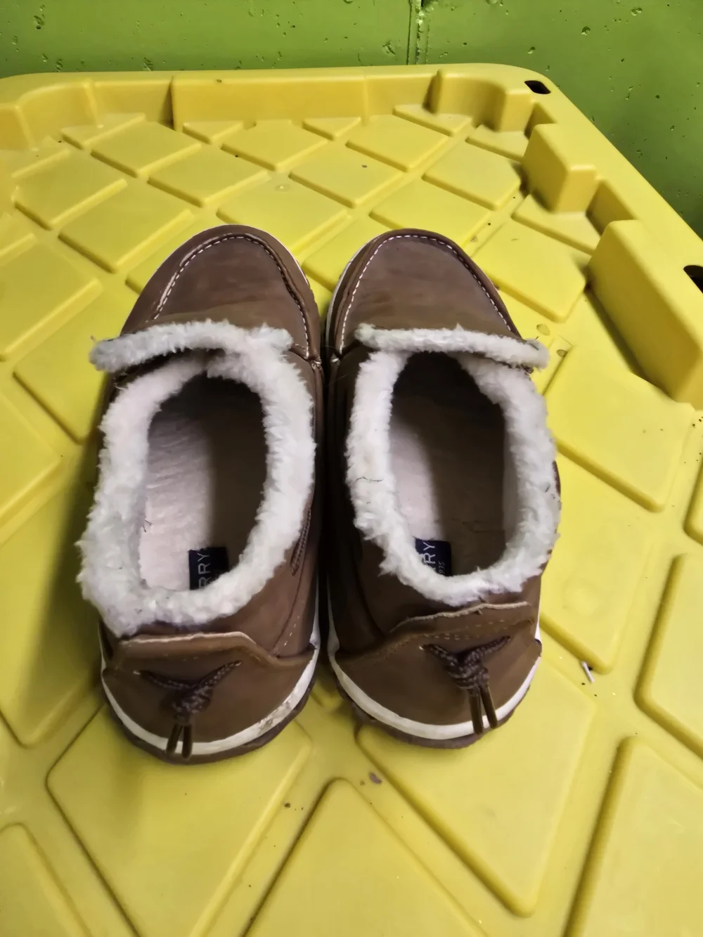 Sperry Brown Plush-Lined Slip-On Moccasin